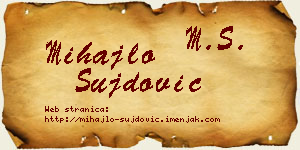 Mihajlo Šujdović vizit kartica